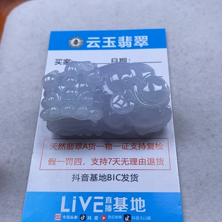 翡翠未镶嵌颈饰多人霸王貔貅