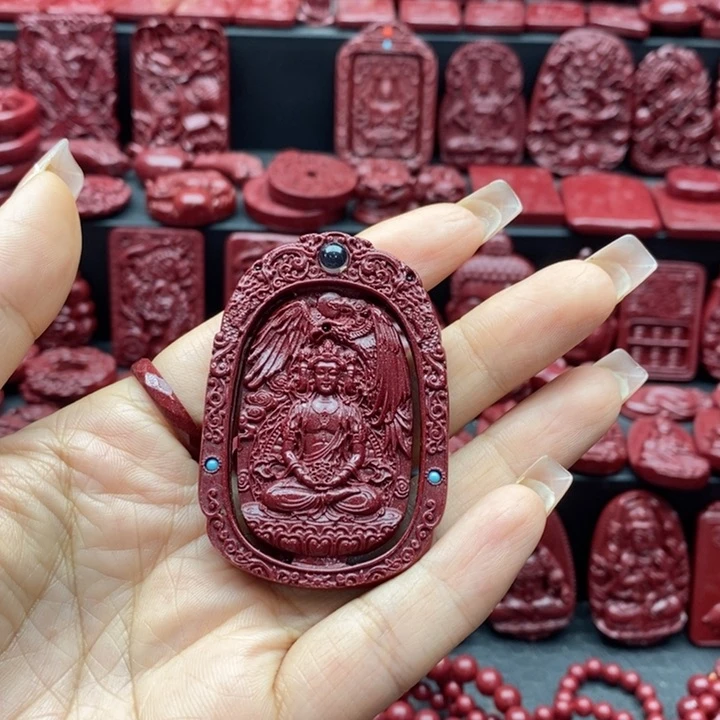 天然辰砂透视虎守护