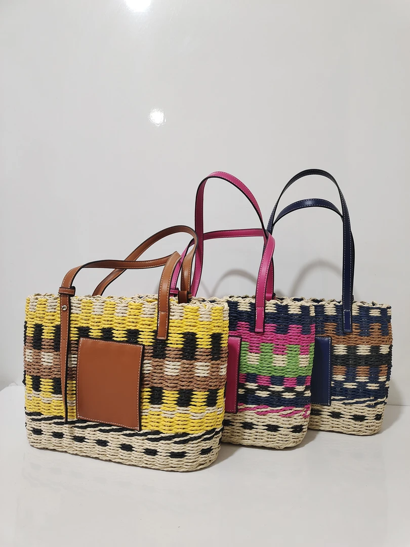 手工编织包斜挎沙滩包E