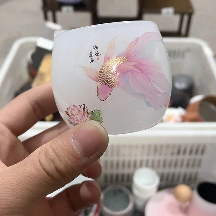 陶瓷茶具全部默认微瑕处理不影响使用完美主义者慎拍！