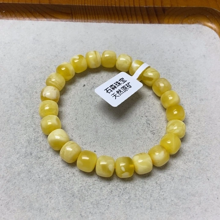 蜜蜡未镶嵌裸石手串