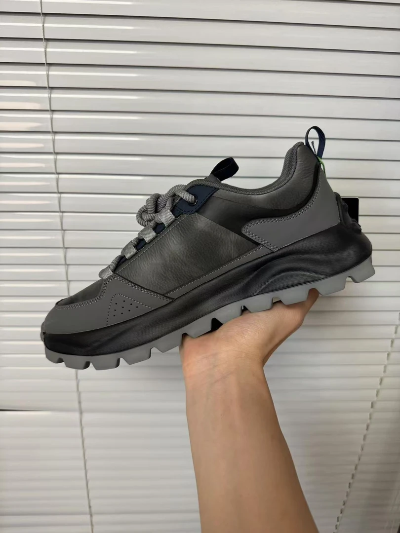 爱循环男士软底皮面四季款 舒适超轻休闲运动鞋 百搭时尚潮鞋