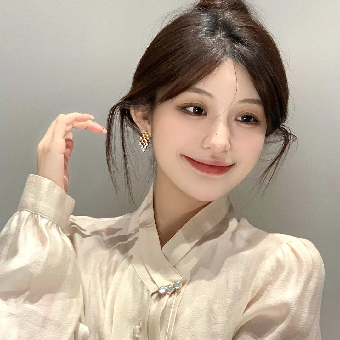 FULL GIRLISH耳环00204几何轻奢气质耳钉耳饰