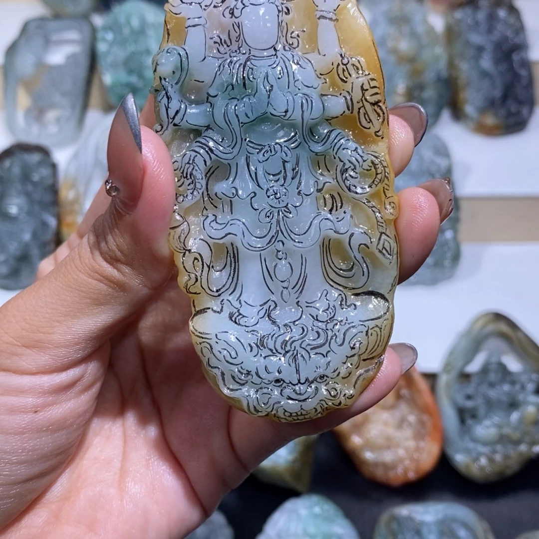 未镶嵌定制翡翠风**后