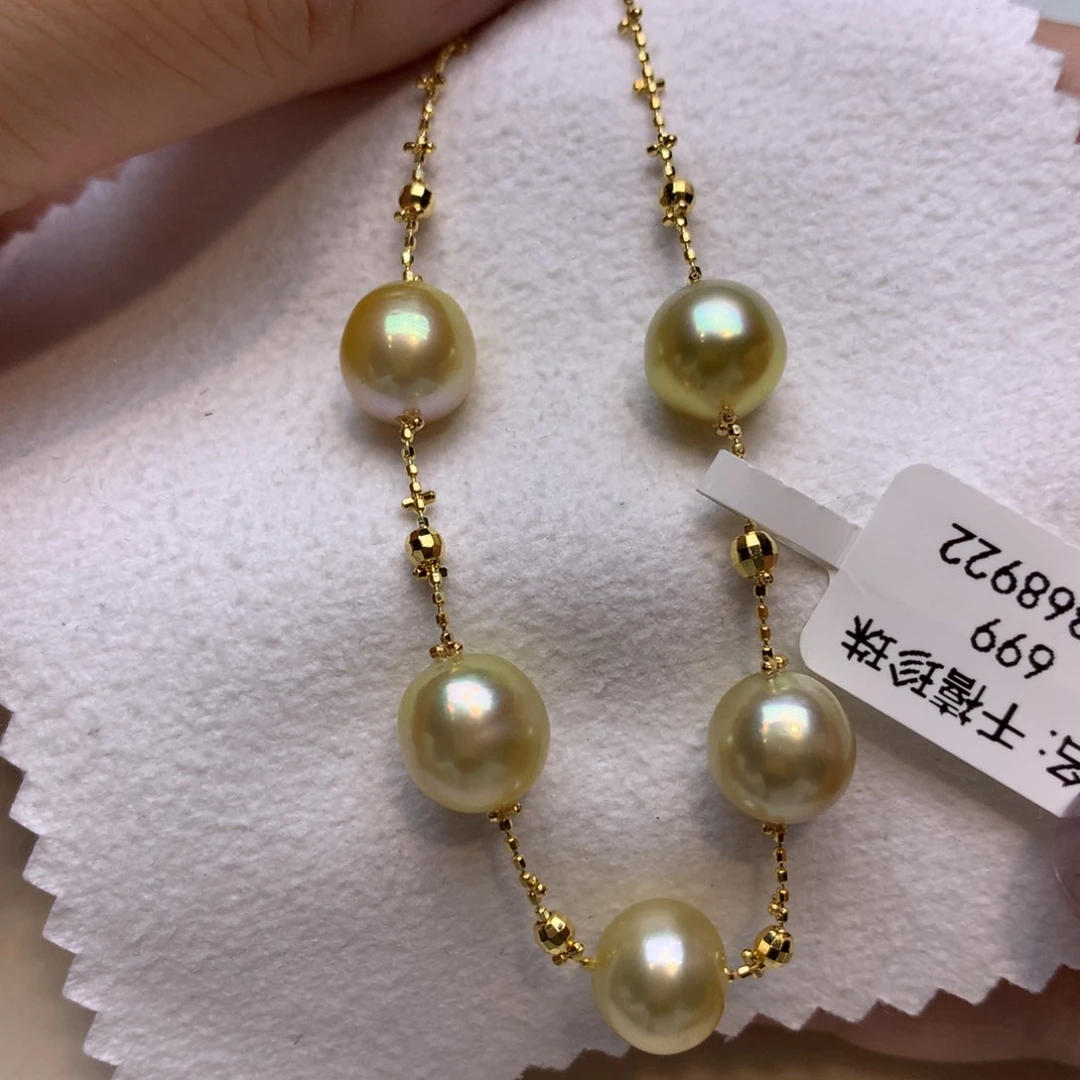银S925镶嵌手链海水珍珠