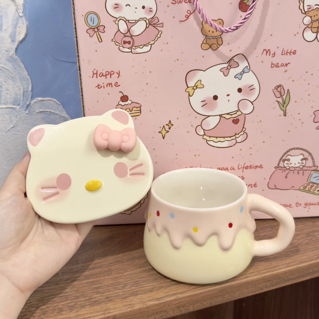 少女心生日礼物女明星猫猫软萌卡通水杯送女朋友办公室早餐咖啡杯