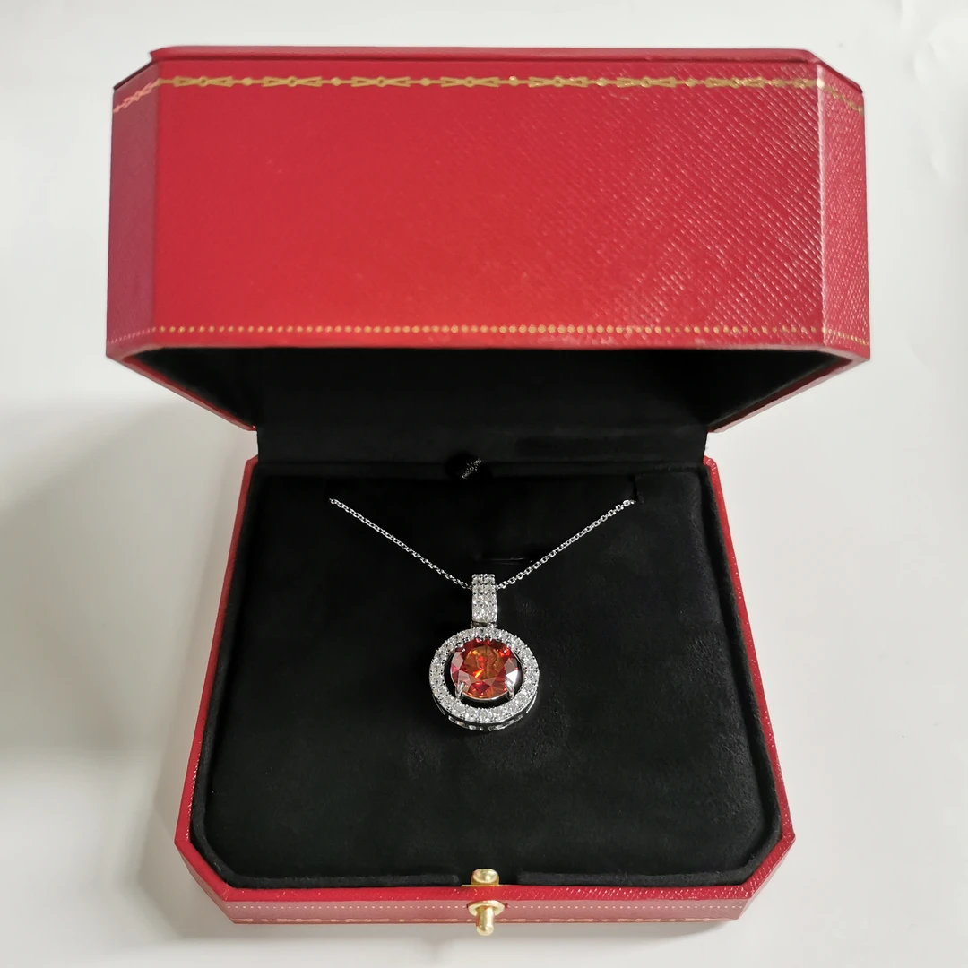 4034项链-10卡红时尚优雅设计首饰赠礼盒