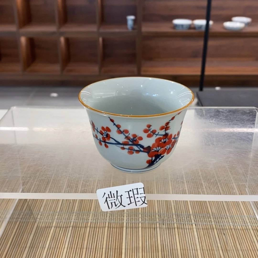 釉下彩老陶泥手工绘制