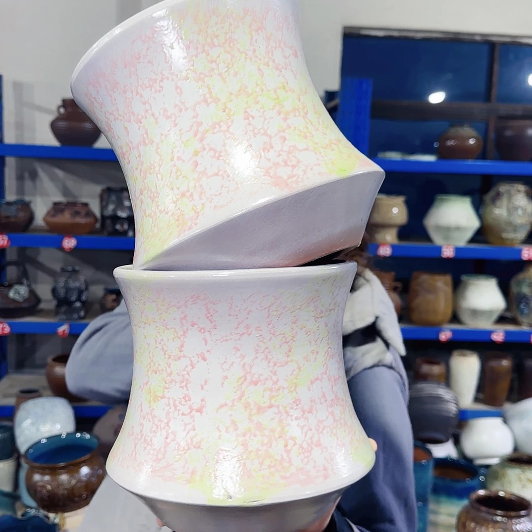 紫砂花盆高20口19