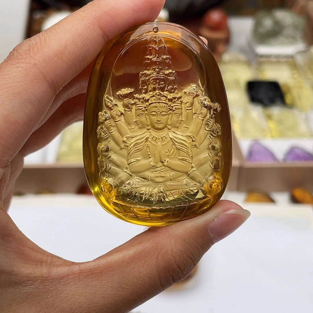 安***哥未镶嵌颈饰水晶定制吊坠