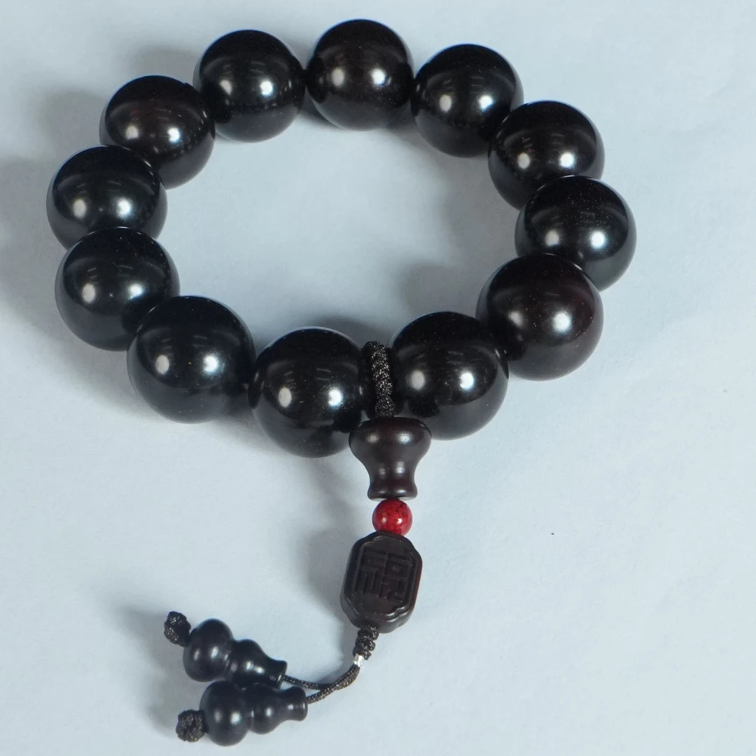 DY-B2617 印度小叶紫檀金星手串 2.04cm 70g