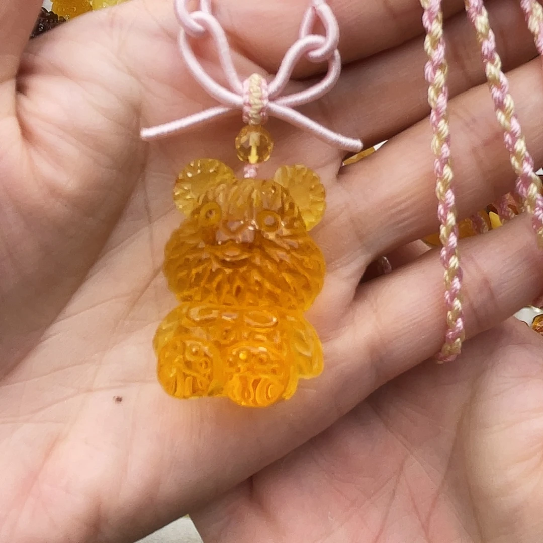 琥珀未镶嵌吊坠(赠链)
