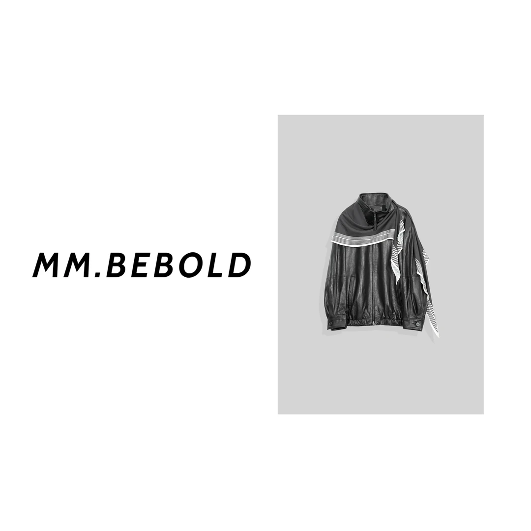 【妙姐精选】魅影 绵羊皮100 设计感丝带中古皮衣外套GM139