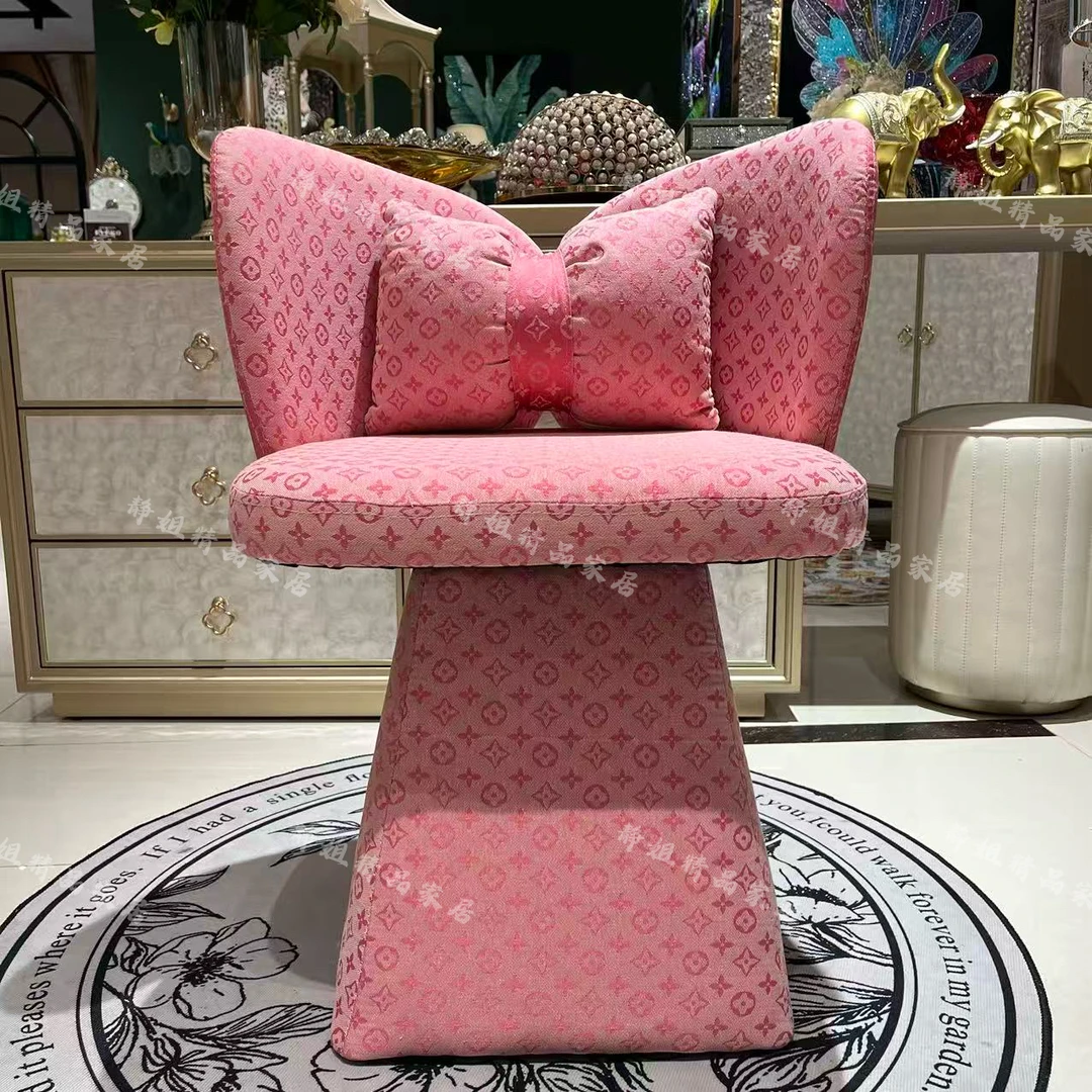 中古风设计师款轻奢蝴蝶凳客厅家餐厅餐椅