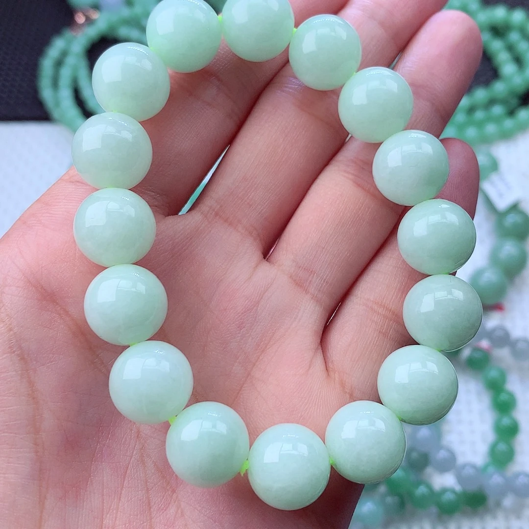 翡翠未镶嵌毛衣链卡13