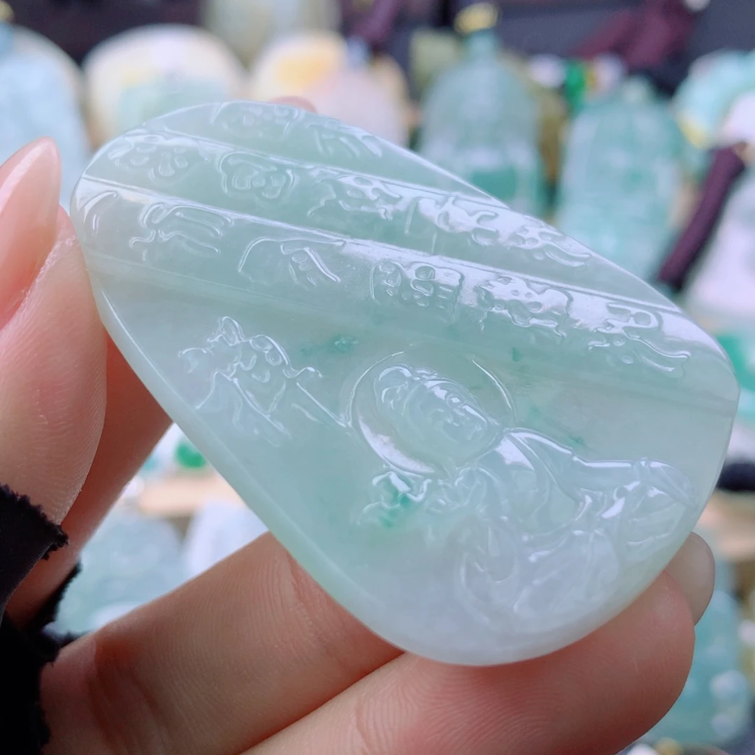 翡翠未镶嵌颈饰翡翠吊坠