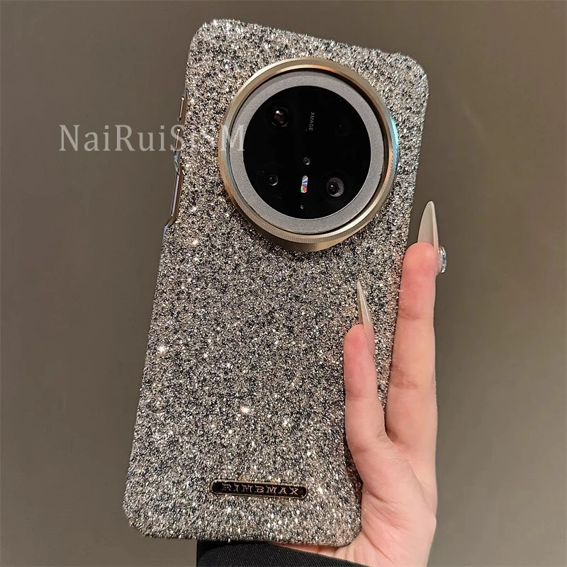 适用华为mate70pro手机壳新款ins奢华满屏宝石闪钻磁吸充电唯美70