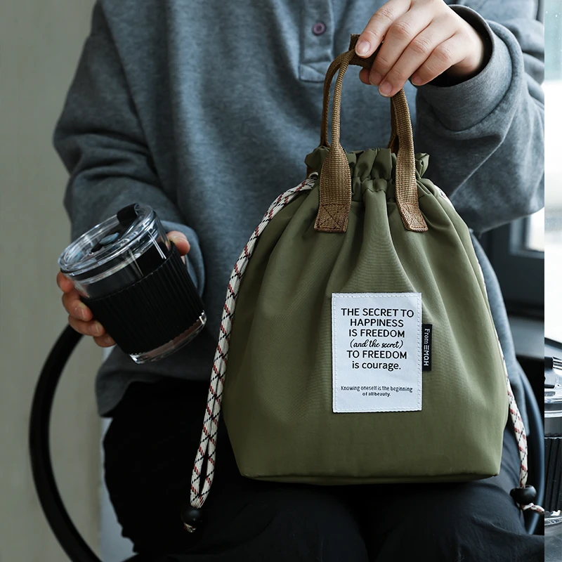 高颜值便当包手提袋饭包便携上班族通勤时尚饭盒手提袋保温袋