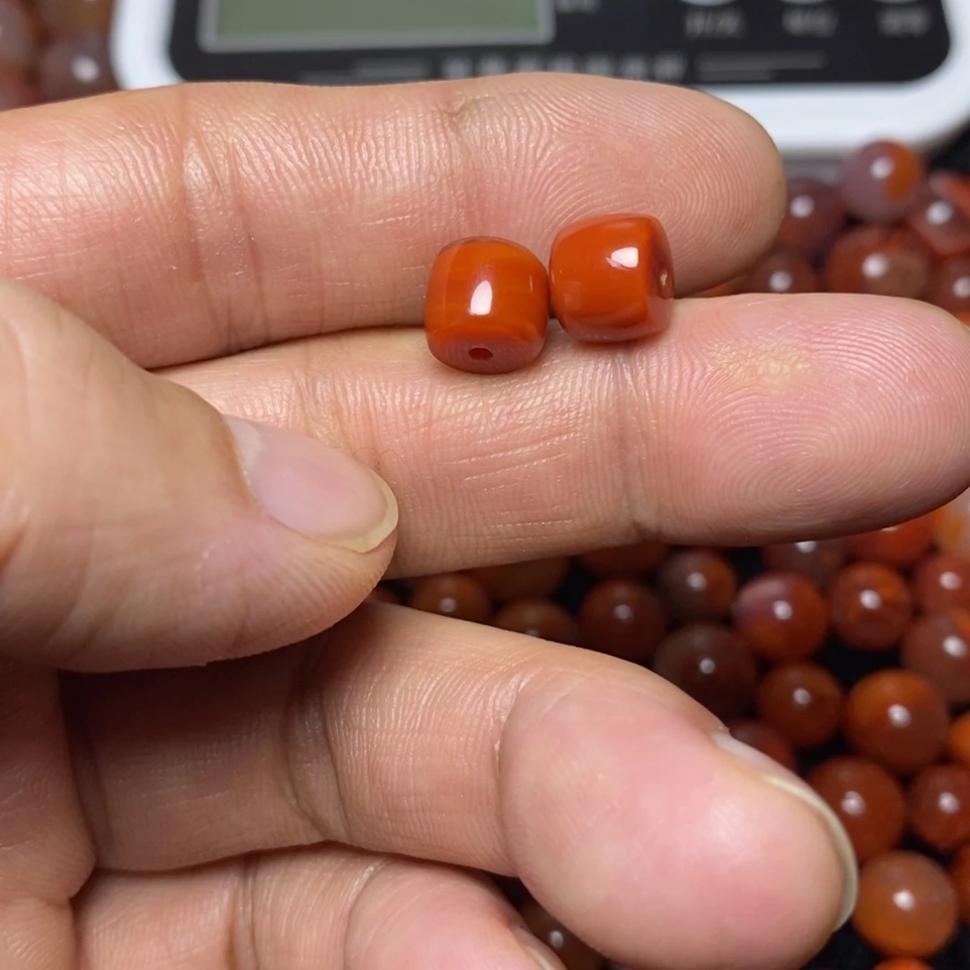 未镶嵌324号老型两个南红玛瑙