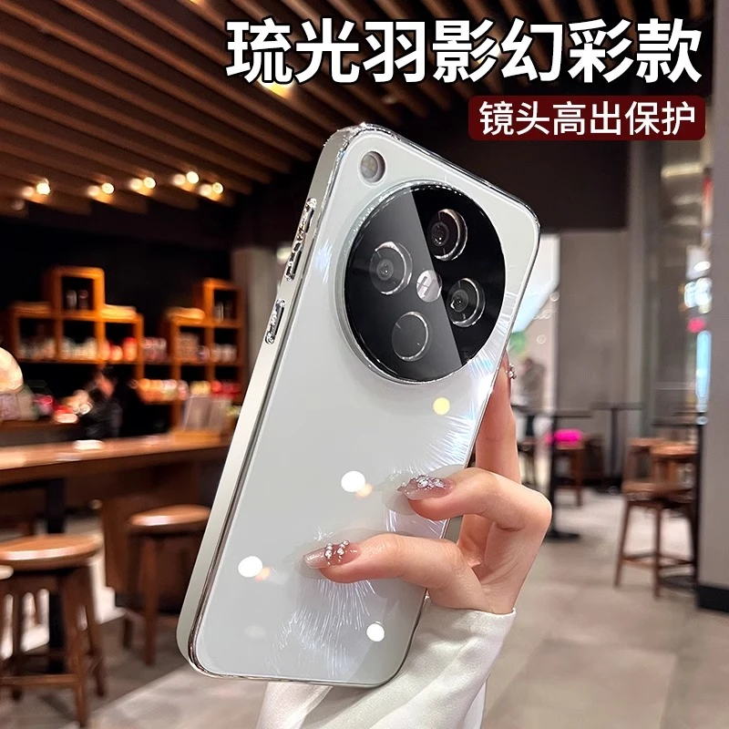 适用oppofindx8手机壳最新款findx8pro保护套电镀男女生镜头全包
