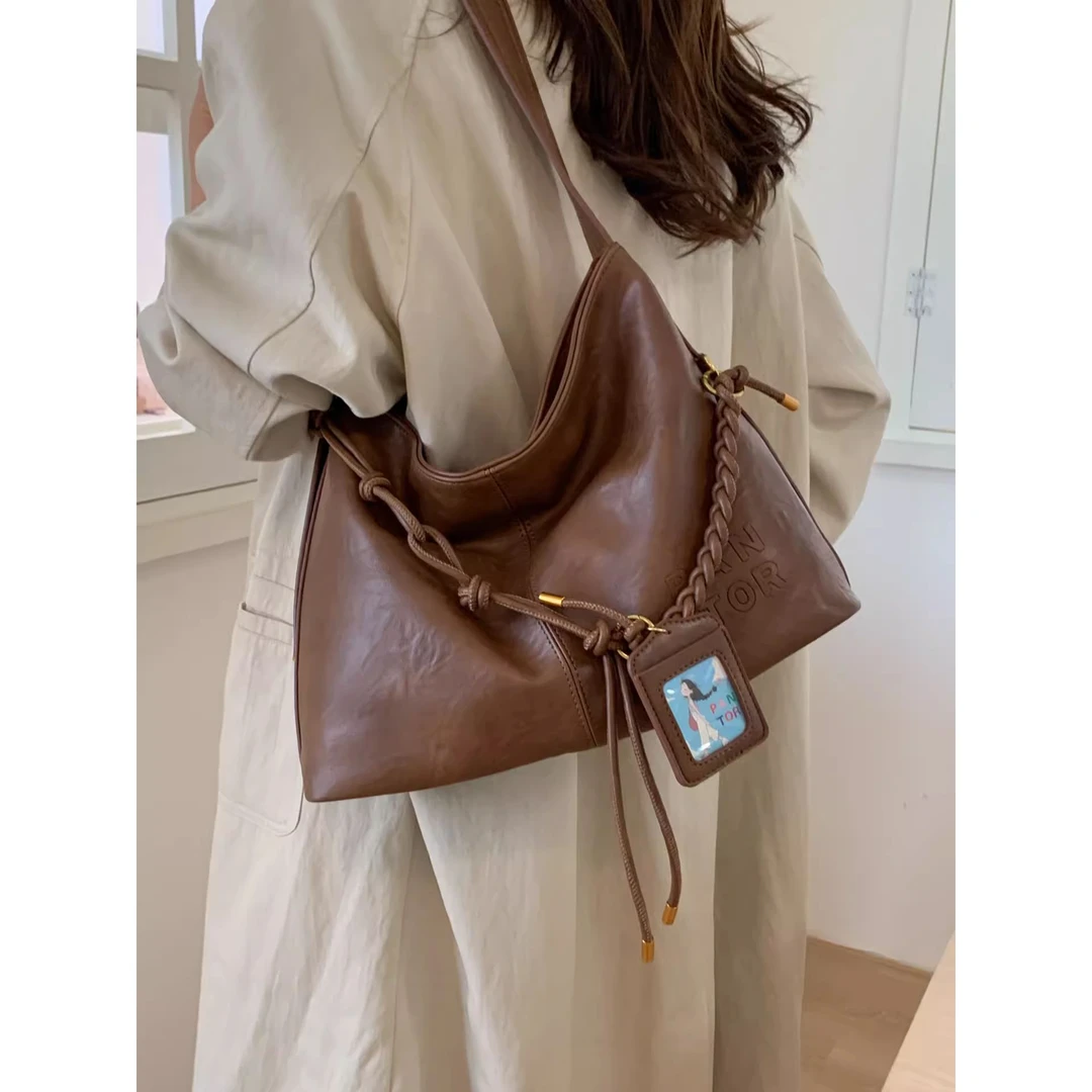 高级感大容量单肩包2025秋季新款韩国小众设计ins斜挎包简约百搭