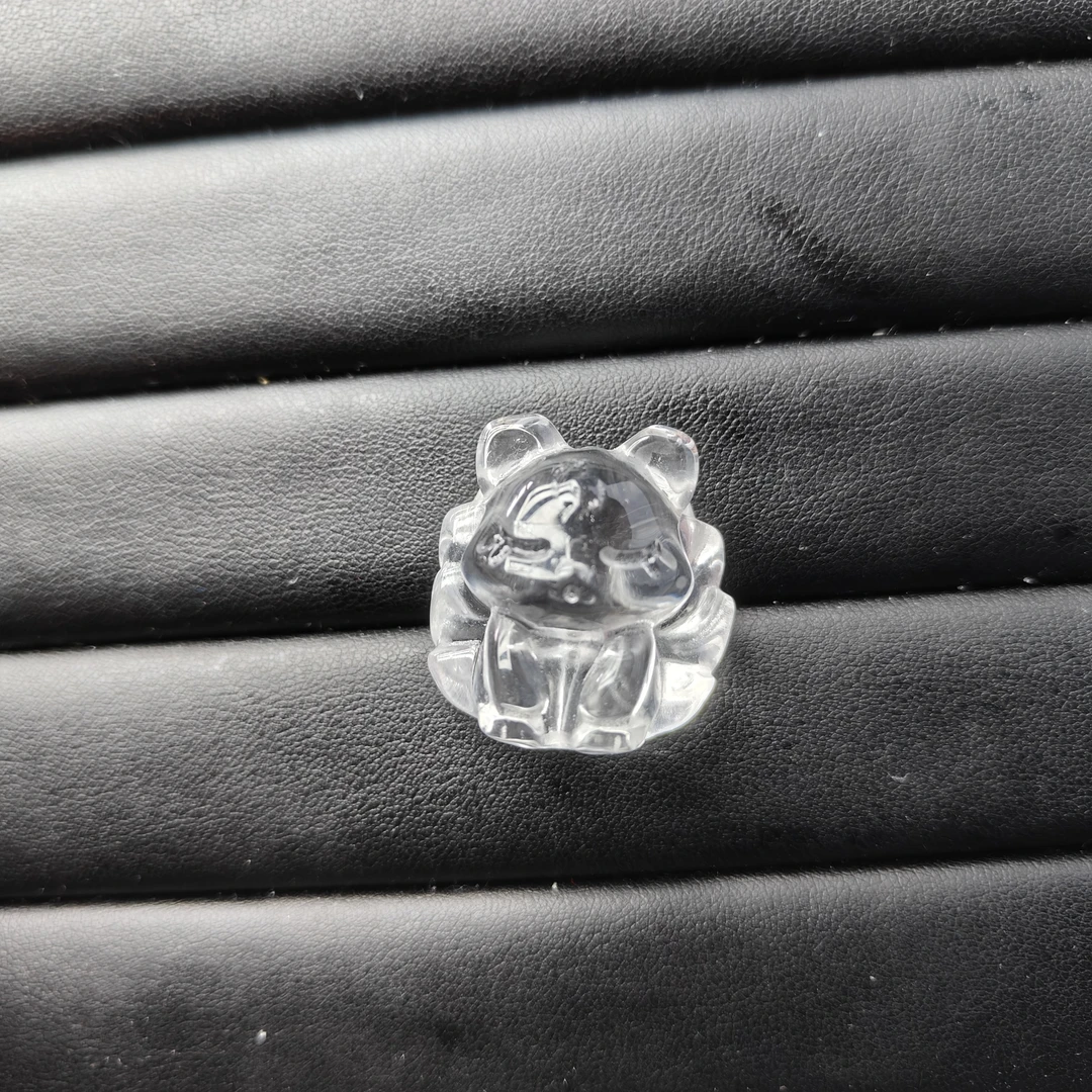 天然水晶白水晶炸毛狐多样性发一尊T90