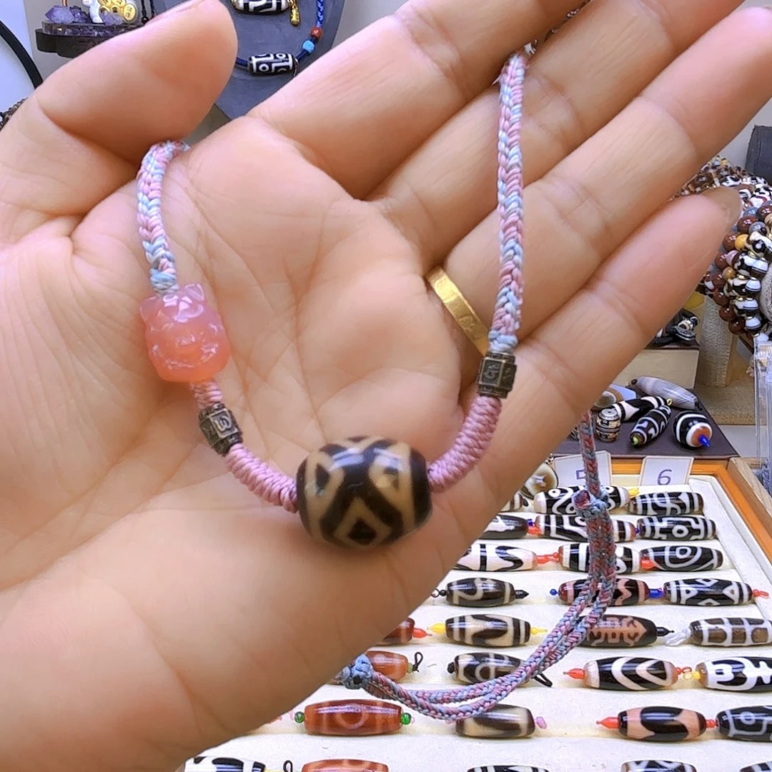 玛瑙/玉髓合金颈饰