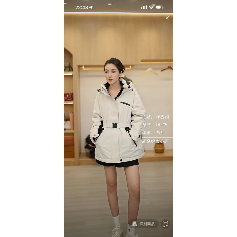 【周周家】6635濮院冬季鹅绒服女士休闲时尚街头风连帽BS