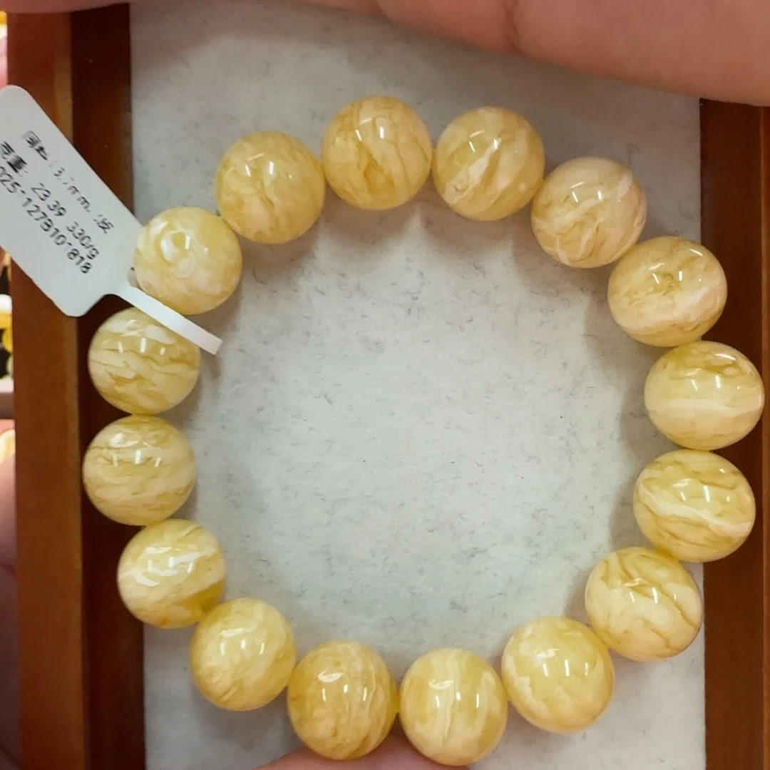 琥珀未镶嵌手链蜜蜡手串