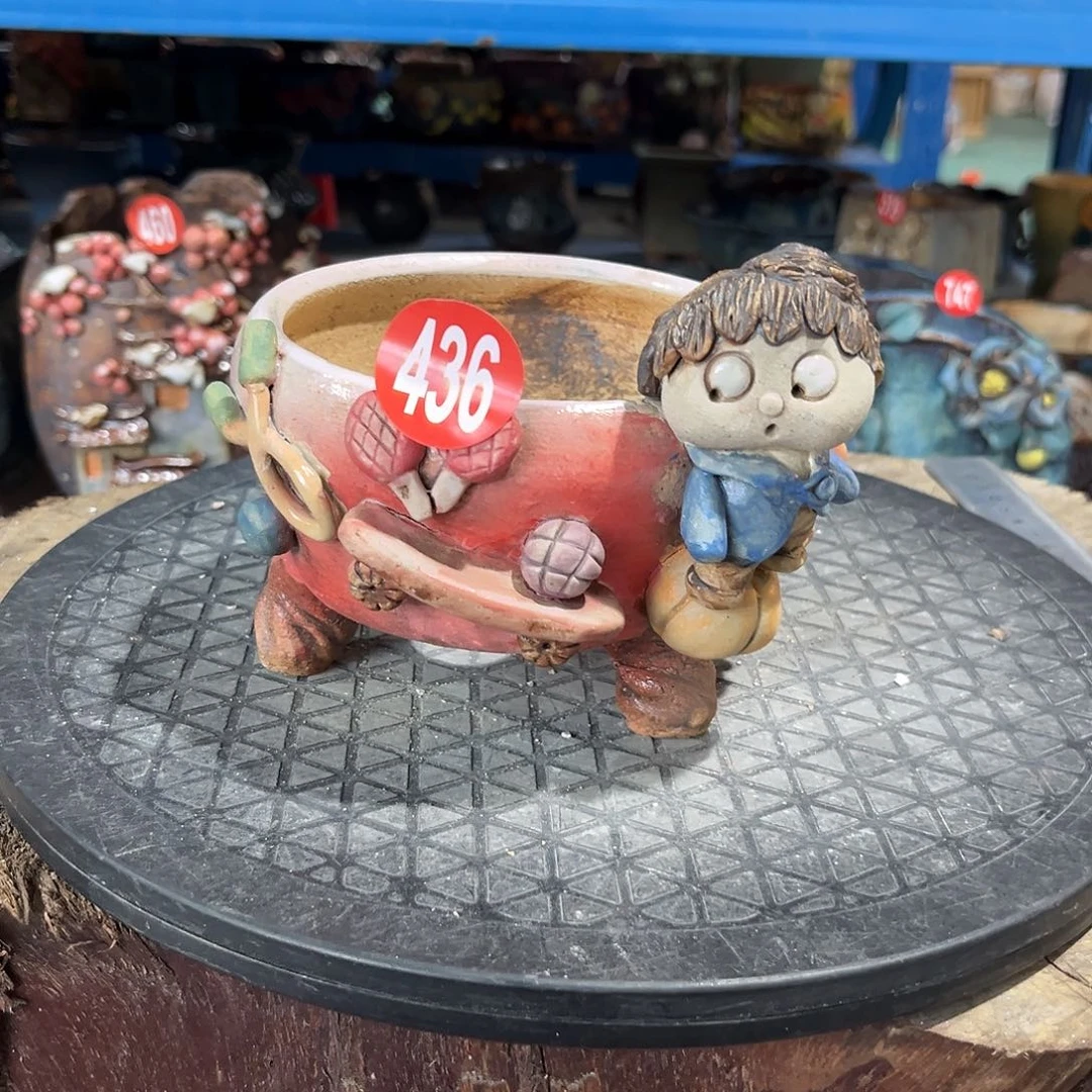 微瑕436 号陶然花器手工花盆