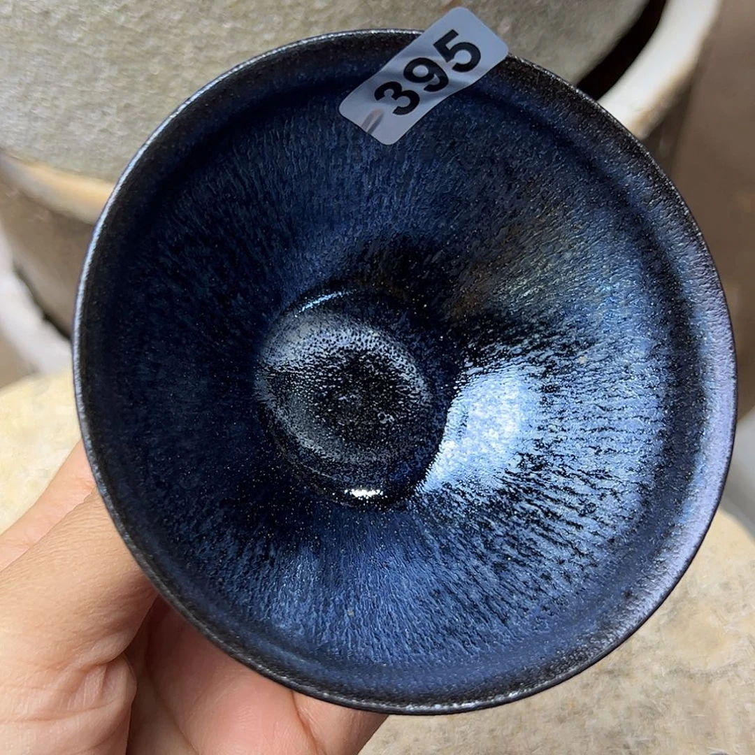 茶盏琢泥窑柴烧开窑