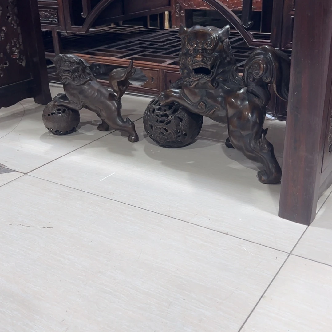 三***葸木（红木类）茶室摆件茶空间