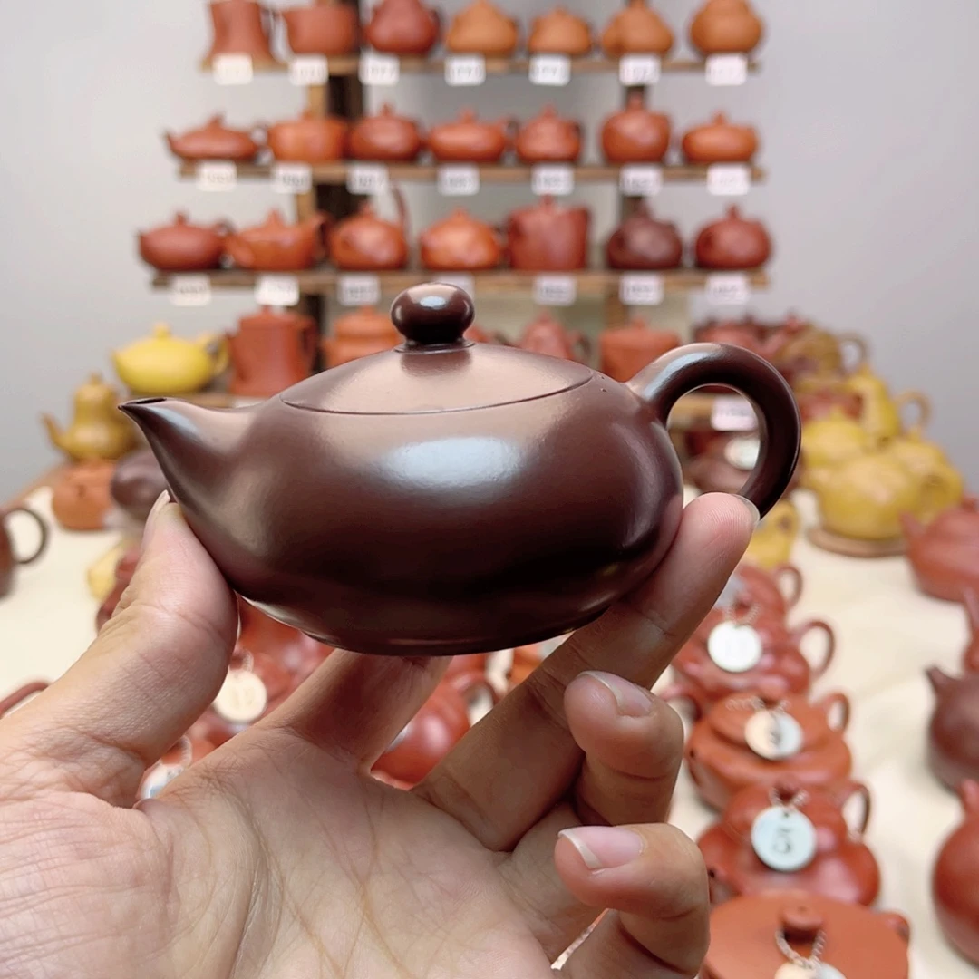森***茶壶紫砂紫泥凤雏120水磨