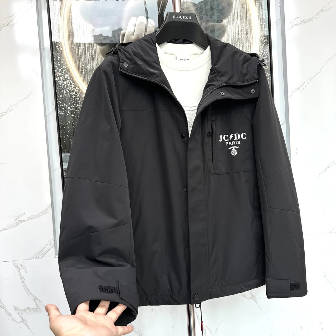 【JCDC羽绒服】冬季新款潮流休闲百搭轻奢男冲锋衣男士羽绒保暖5003