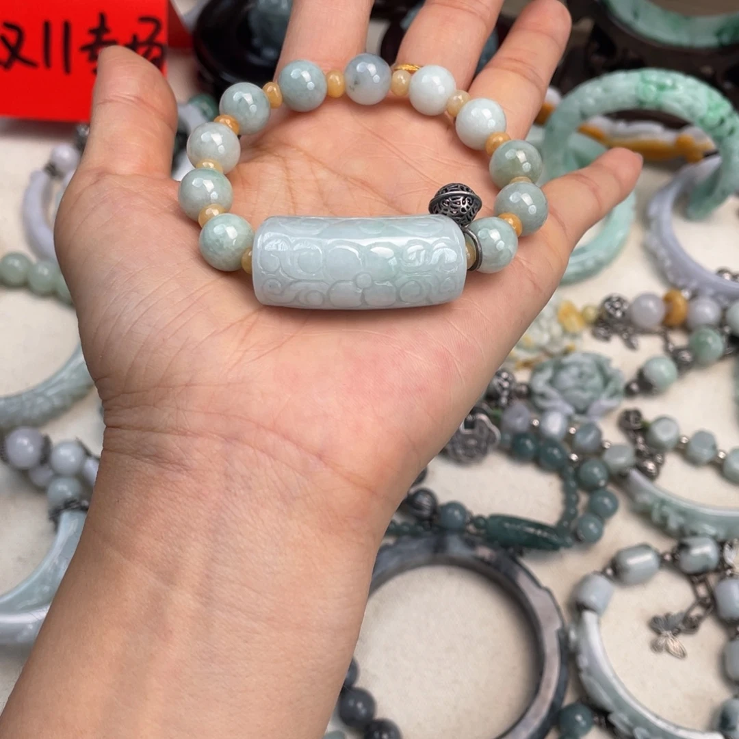 翡翠未镶嵌手链手链