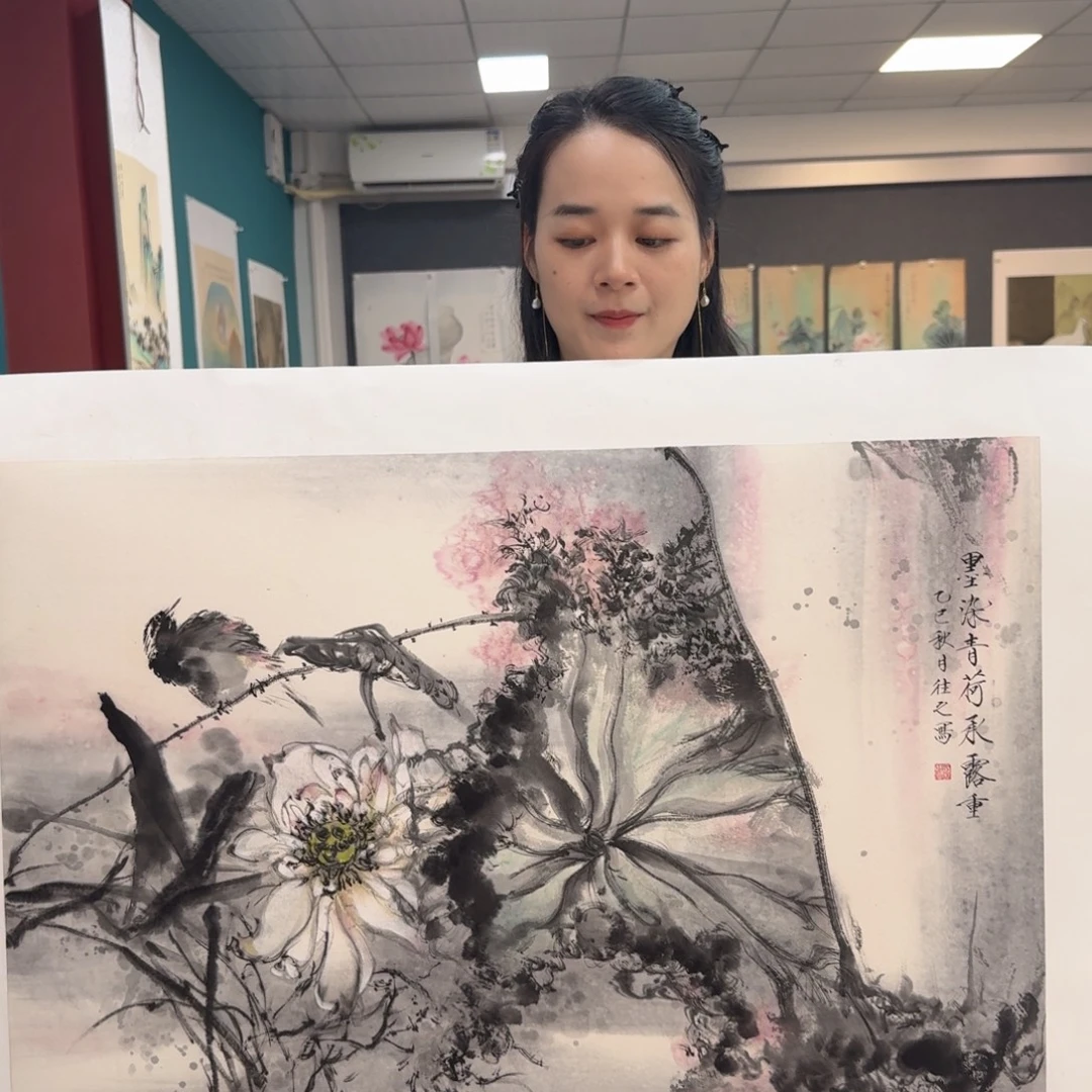 国画国画作品山水花鸟