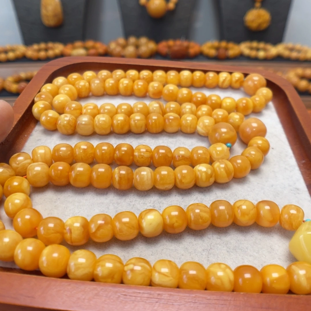 蜜蜡未镶嵌手串蜜蜡