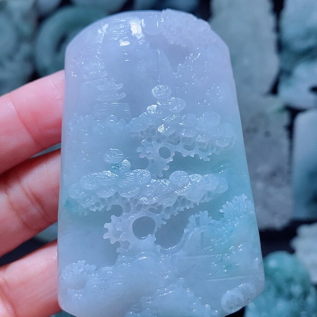 盐***）定制翡翠未镶嵌翡翠