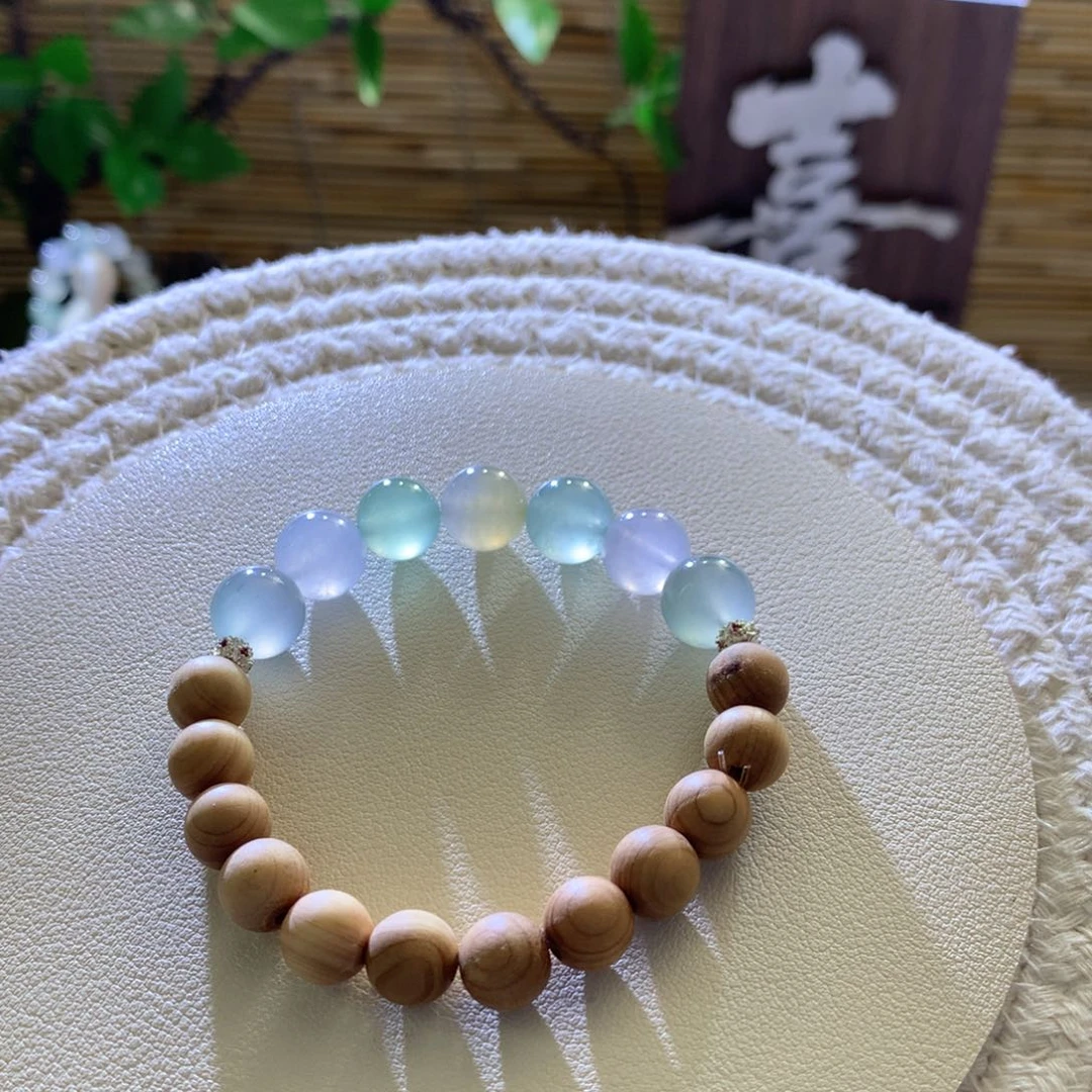 翡翠散珠天然缅a糖果半串