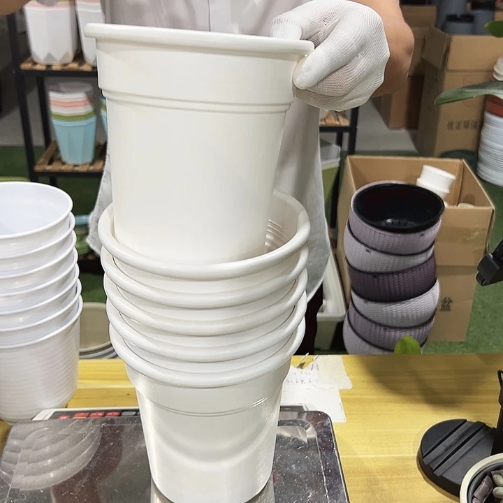 翻边口16.5高17.8白色无托6个