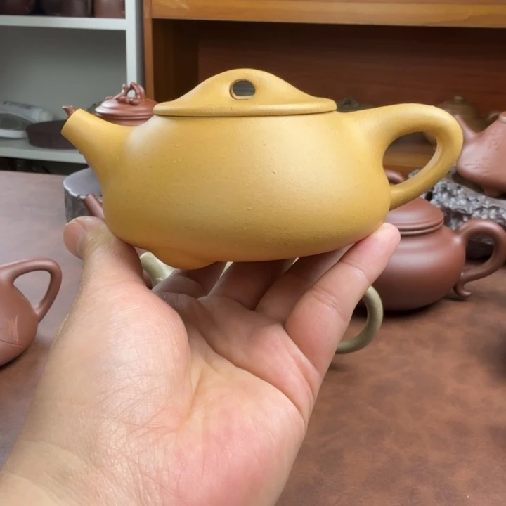 紫砂茶壶黄金段景舟容量200半手工