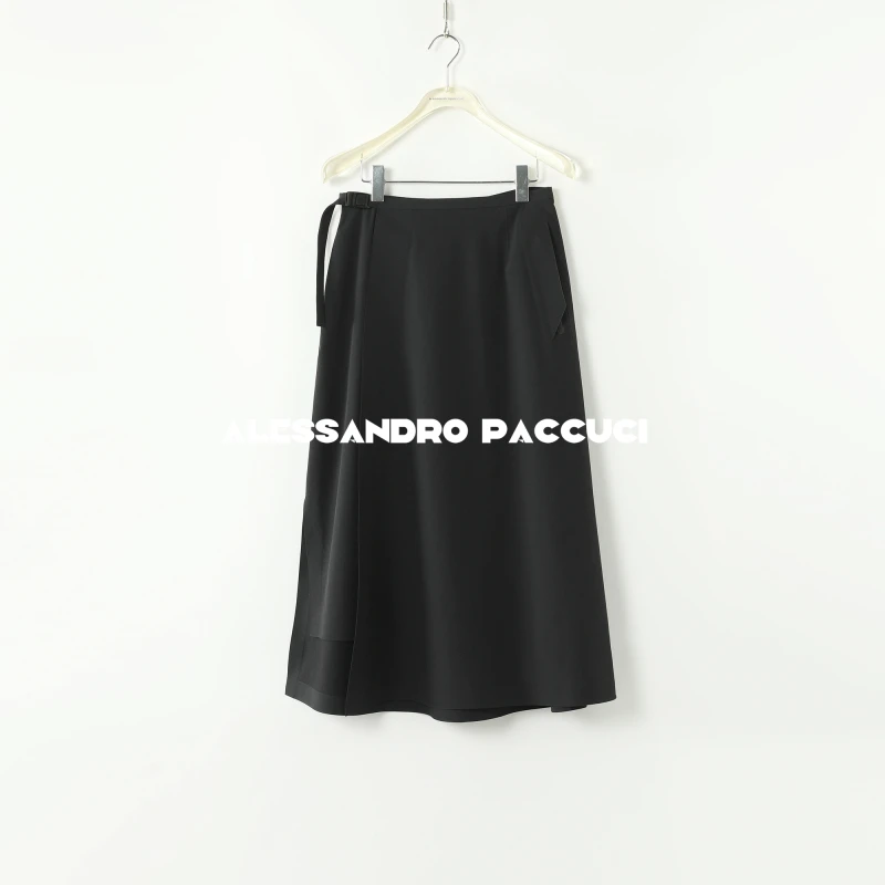 AP洛哥43076QB【徒步】一片式黑色户外风压胶时尚百搭半身裙2024秋