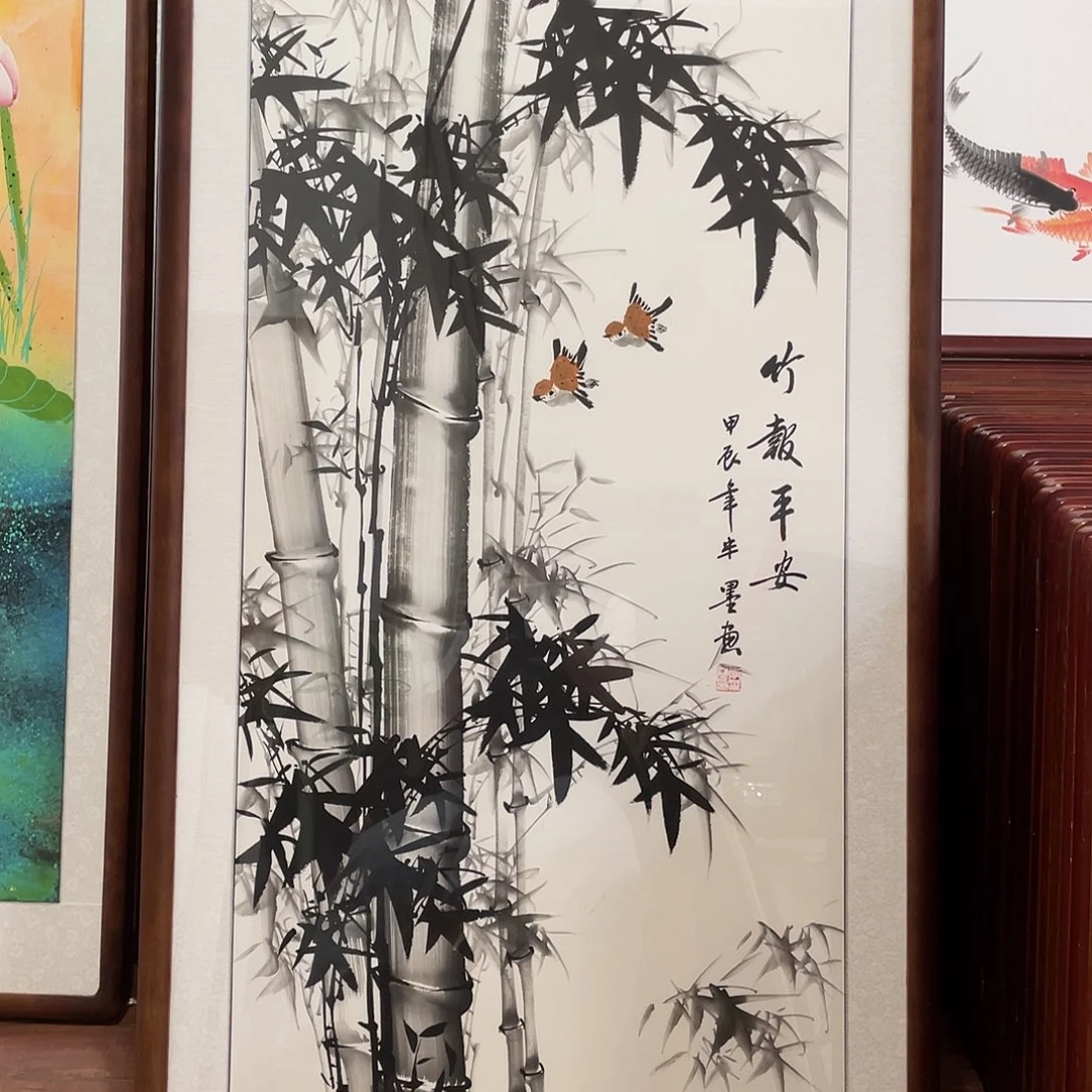 国画带框尺寸63*123厘米