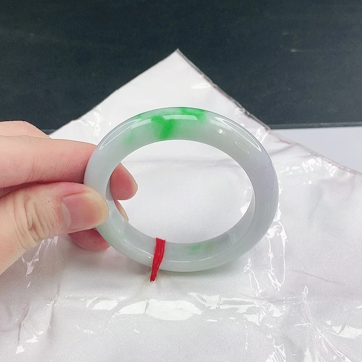 翡翠未镶嵌手镯圈52.5。0A052