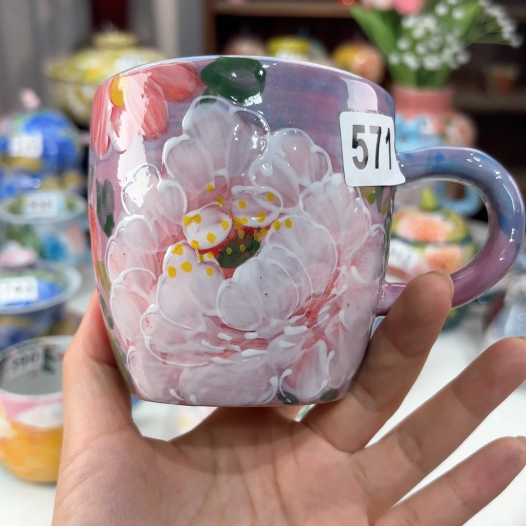 景德镇手绘高温釉下彩陶瓷茶具