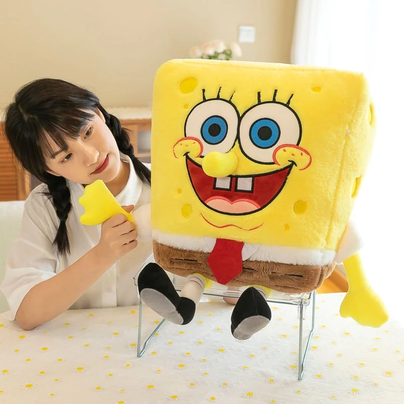 海绵宝宝公仔派大星抱枕毛绒玩具儿童玩偶生日礼物布娃娃女生男生