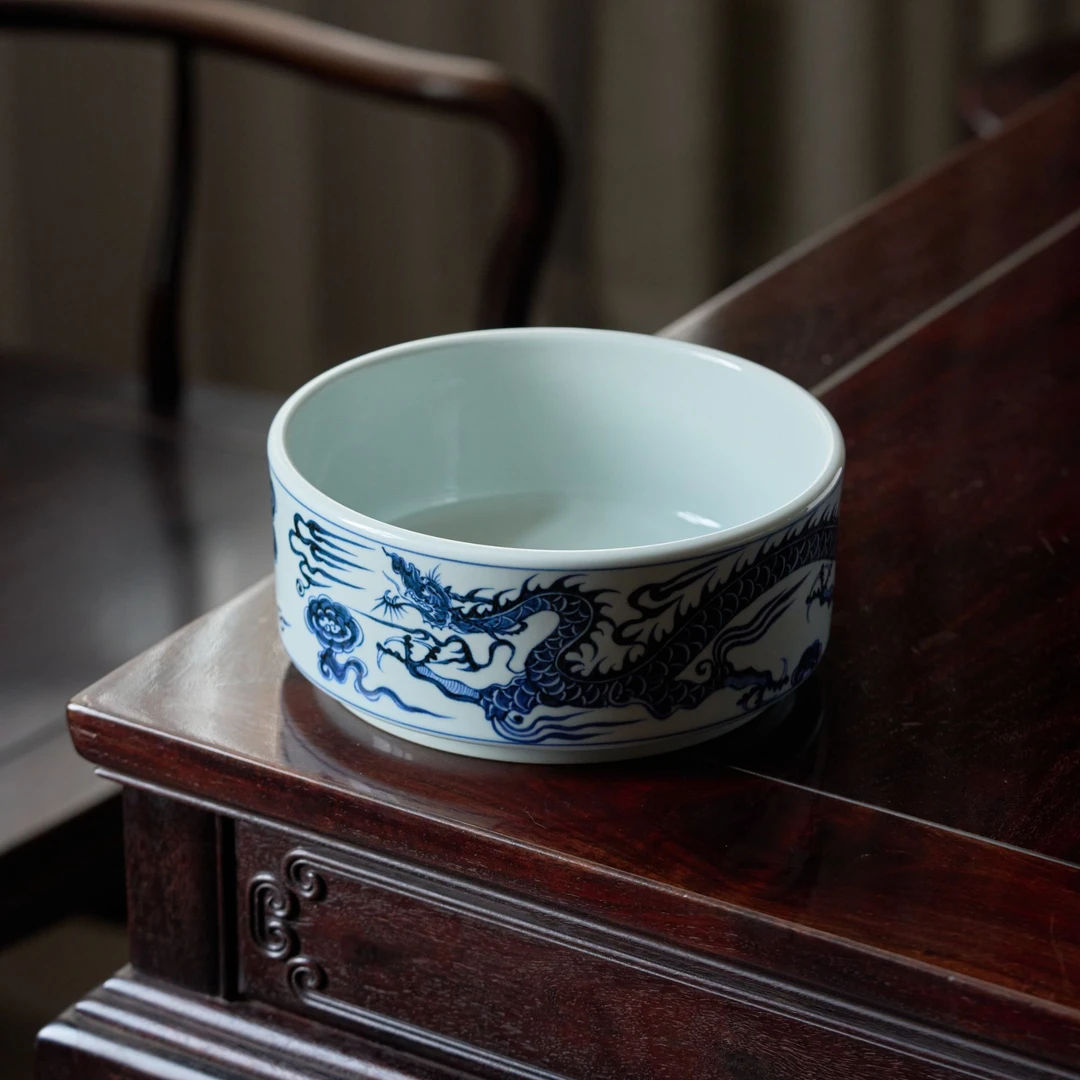 (红叶手作)水洗-元青花铠甲龙纹