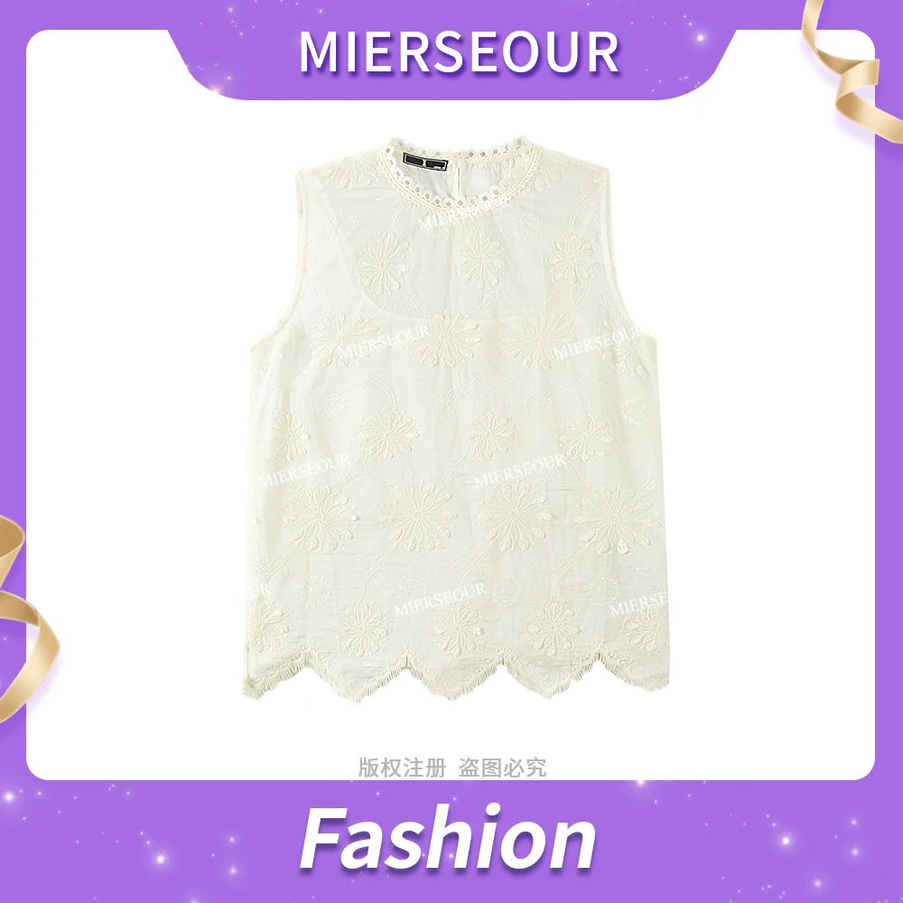 重工刺绣背心 莱赛尔底布+立体刺绣T2728