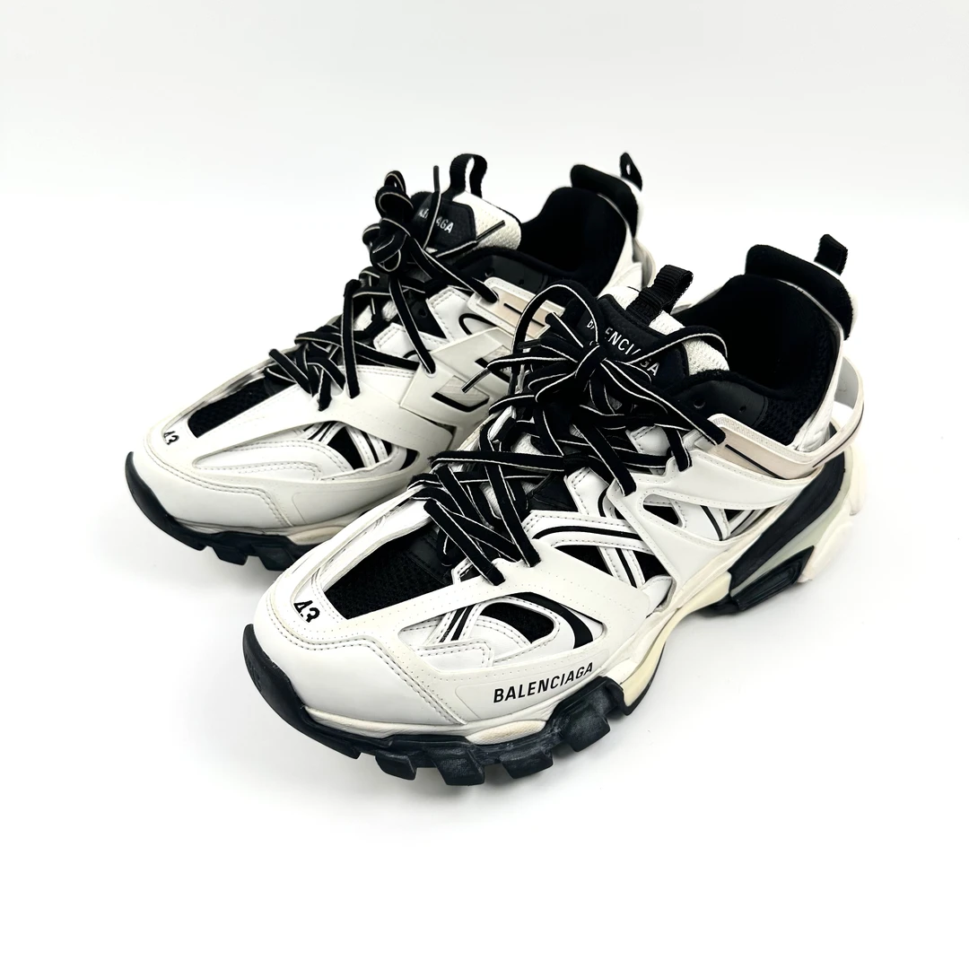 99新 Balenciaga/巴黎世家 43码 黑白色 track老爹鞋 99新