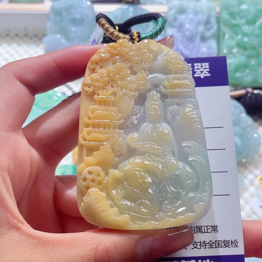 颈饰未镶嵌翡翠普贤